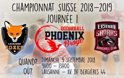 Championnat Suisse de dodgeball: Résultats de la première journée